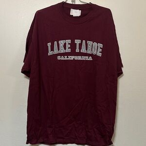 Lake Tahoe California Maroon T-Shirt